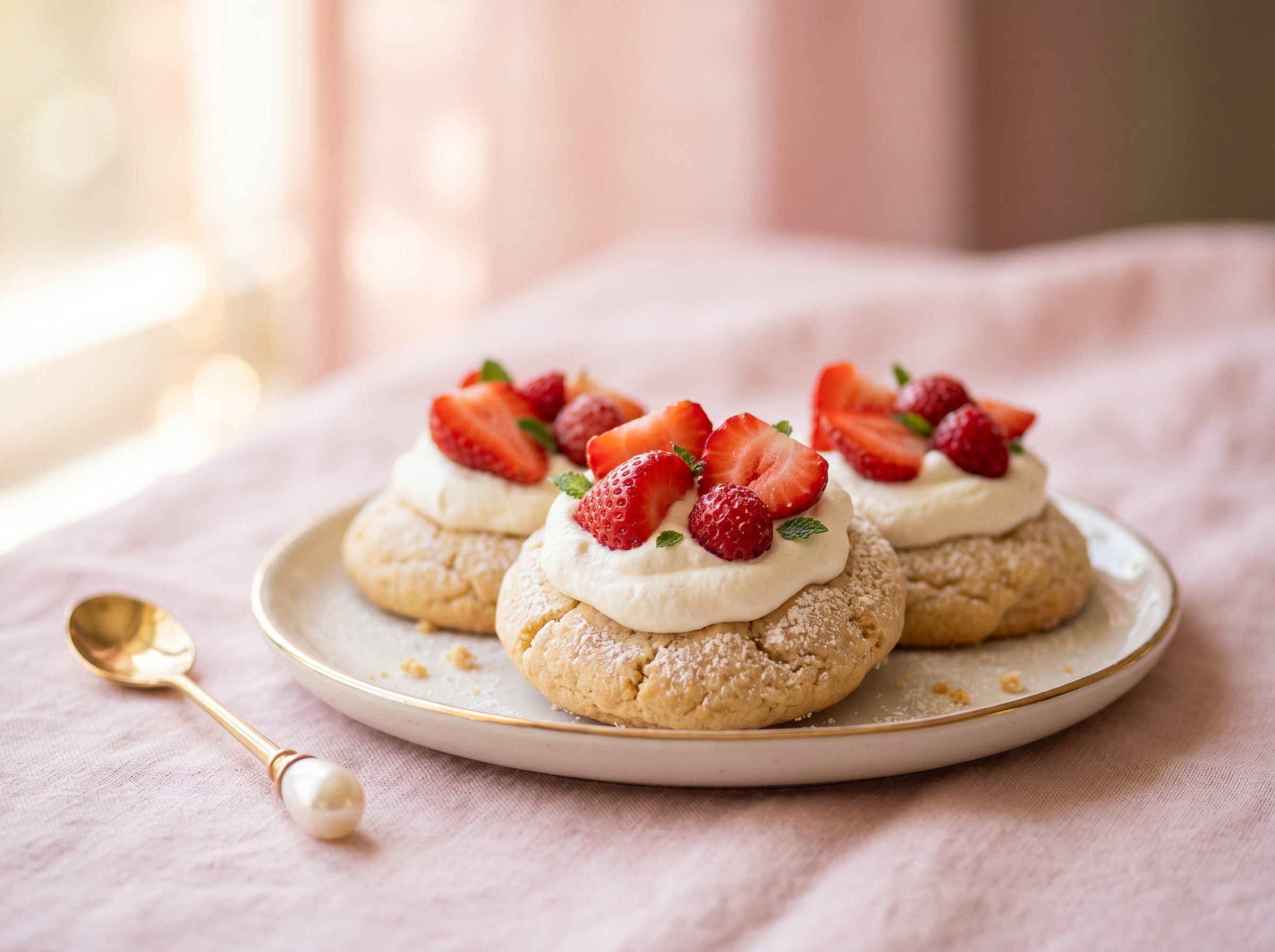 Strawberry Cream Delight Cookies